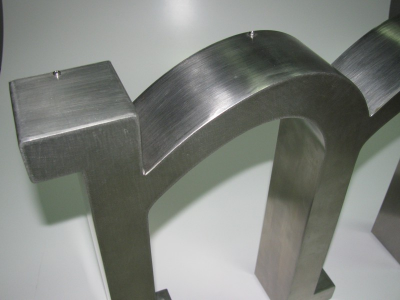 Letras de corpo em INOX